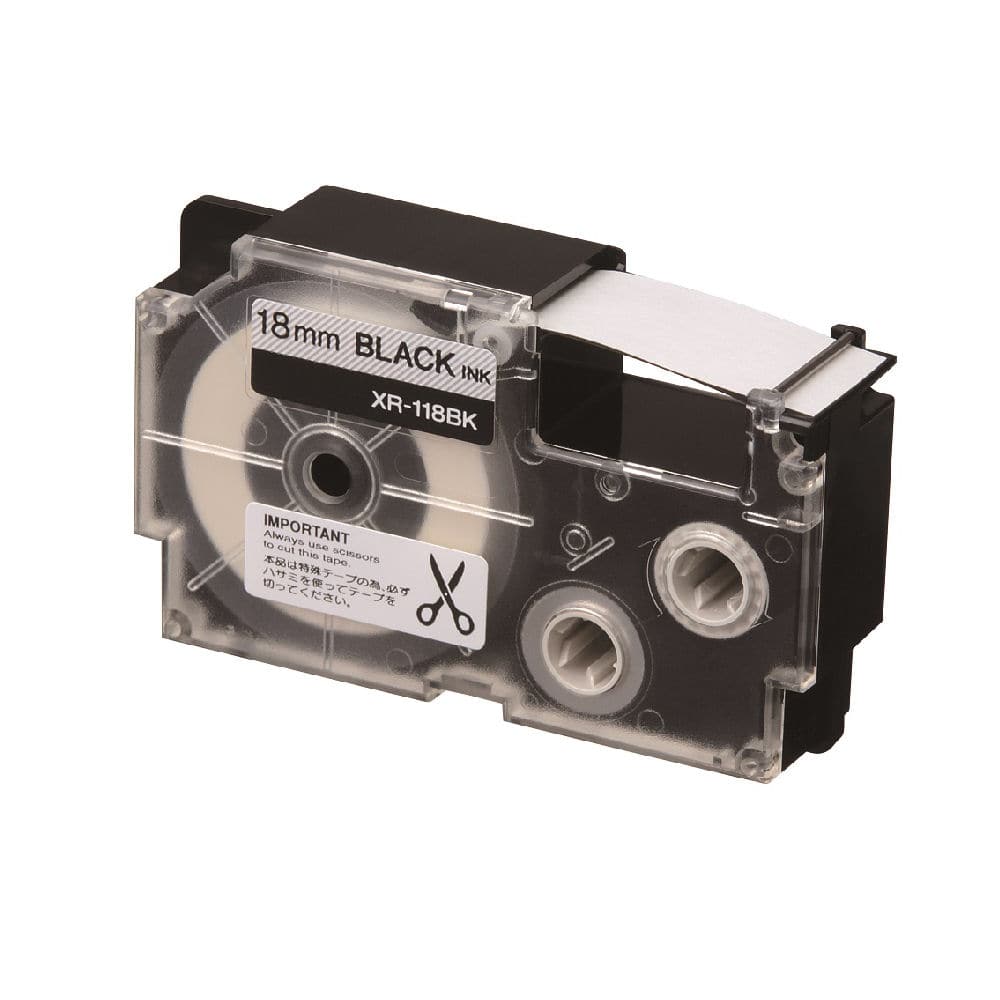 カシオ　ネームランドテープ　ＸＲ－１１８ＢＫ