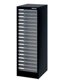 ナカバヤシ　フロアケース　アバンテＶ２　浅型１８段　ＡＦ－１８　ブラック