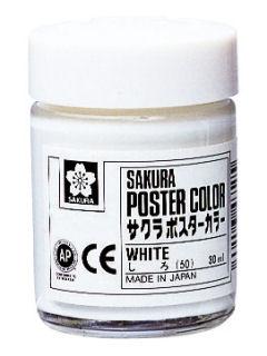 サクラ　ポスターカラー　白