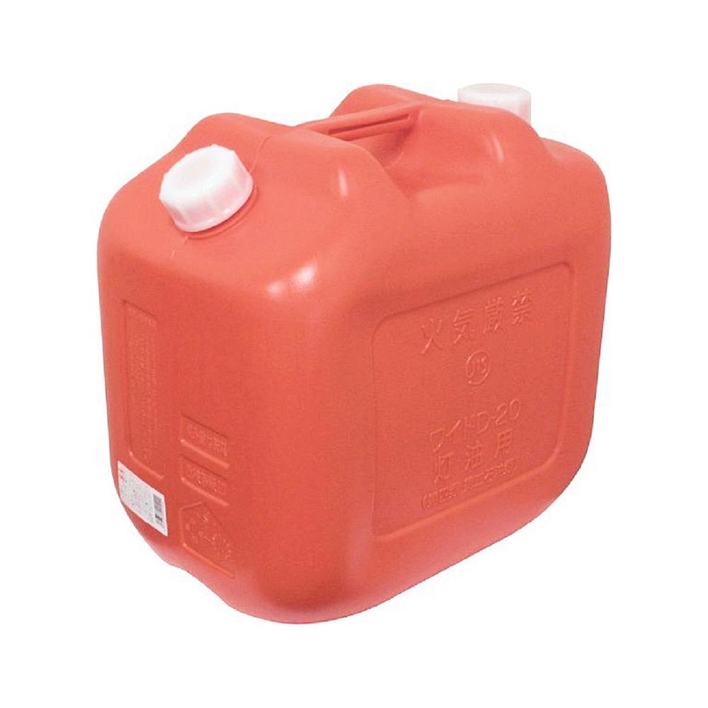 北陸土井工業　灯油缶　２０Ｌ　赤