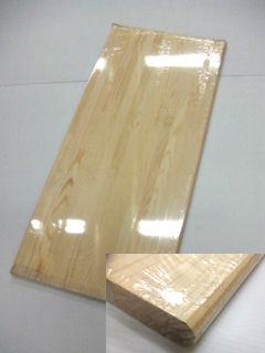 你的品牌名　パイン　集成材　Ｒ加工　（約）９１０×４００×１８　ＲＫ－４０９０ＢＲ