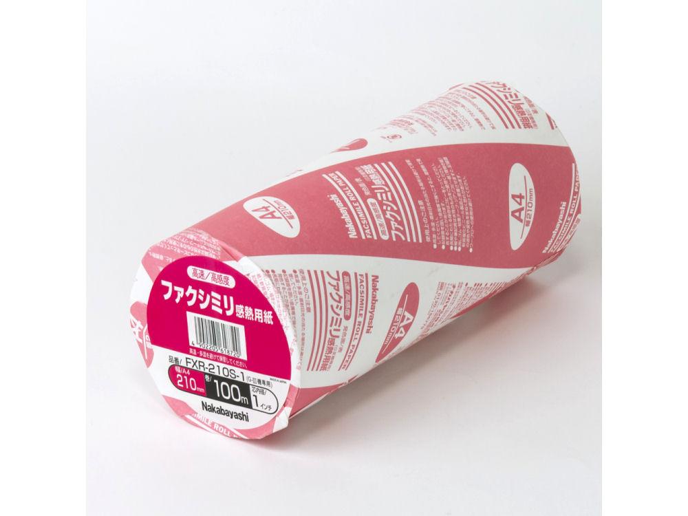 ナカバヤシ　感熱紙ＦＡＸロール　２１０ｍｍ巾１００ｍ巻　ＦＸＲ－２１０Ｓ－１