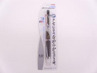 三菱　３色ボールペン　ジェットストリーム　１．０透明