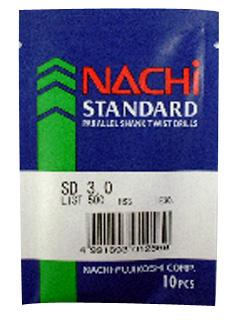 ナチ　鉄工用ストレートドリル１０本入ＳＤ　３．０ｍｍ