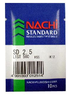 ナチ　鉄工用ストレートドリル１０本入ＳＤ　２．５ｍｍ