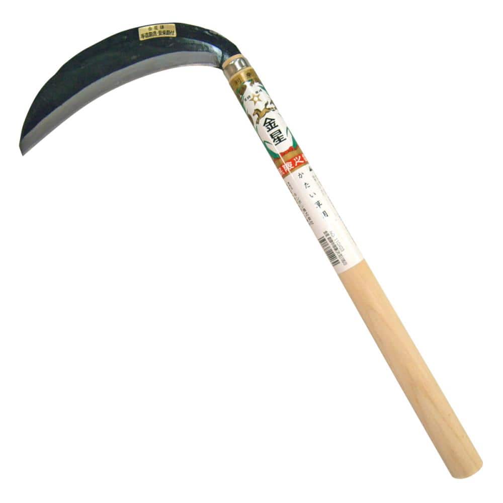 キンボシ　金星鎌　鍛錬　中厚鎌　片刃　１９５ｍｍ　ＮＯ１１０４０３