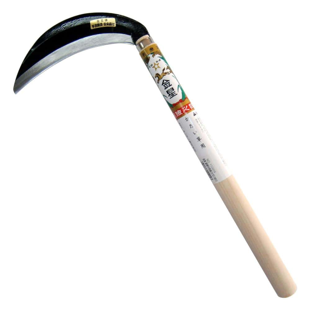 キンボシ　金星鎌　鍛錬　中厚鎌　片刃　１８０ｍｍ　ＮＯ１１０４０４