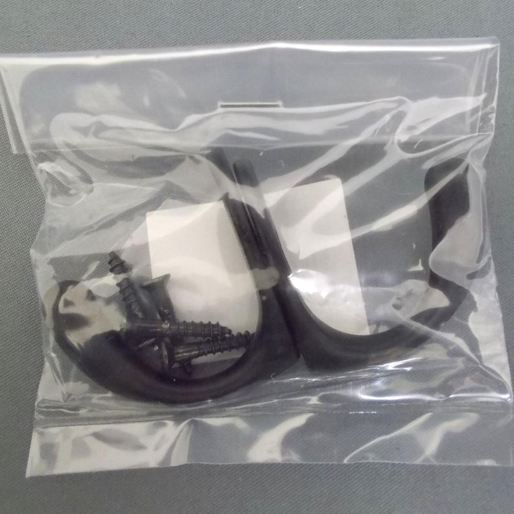 コートフック　２ヶ袋入り　黒　２個入り