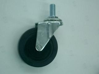 ナンシン　一般キャスター　車輪径７５ｍｍ　ゴム　ねじ込み式　ＳＥＬ－７５ＲＬ