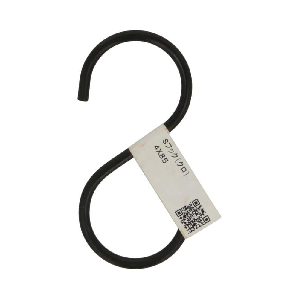 Ｓフック　（黒）４Ｘ８５