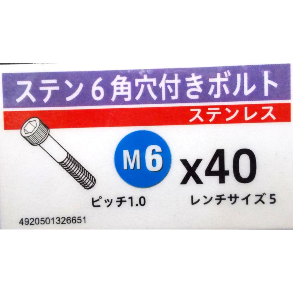 ステン　キャップ　スクリュー　６×４０