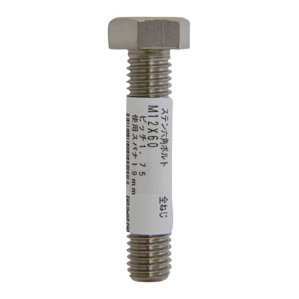 六角ボルト（全）ステン　１２×６０