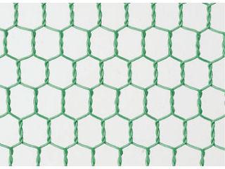 ビニール亀甲網　２０×１０　９１ｃｍ巾　緑
