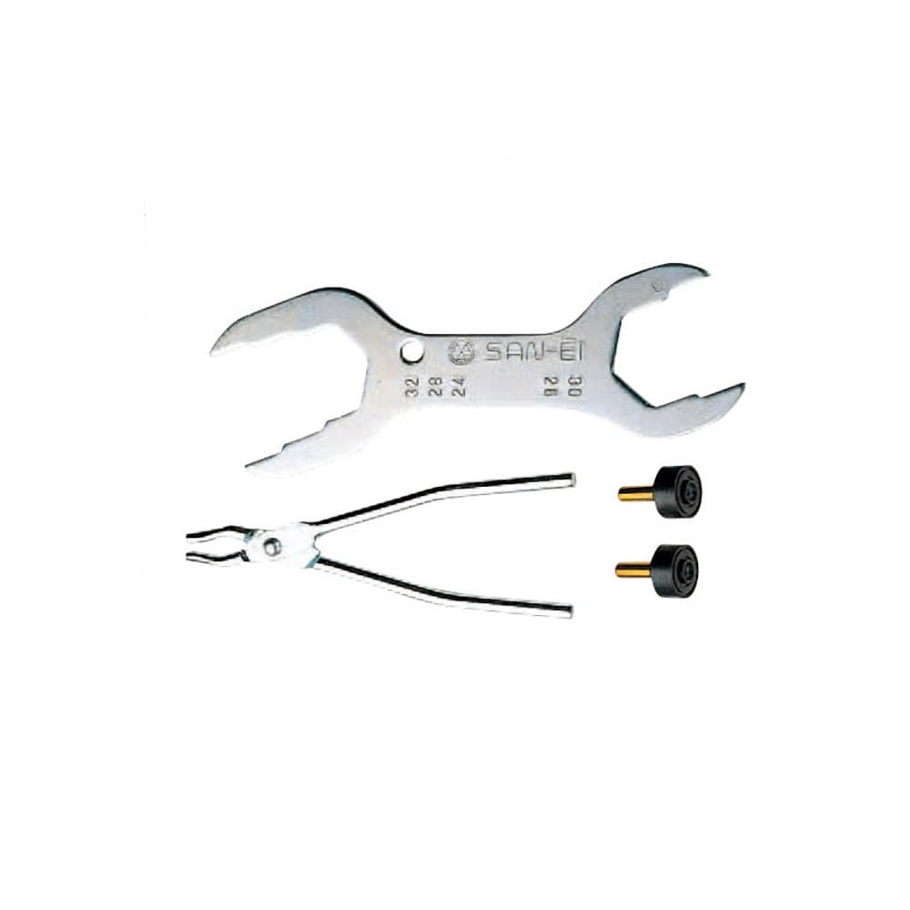 ＳＡＮＥＩ（サンエイ）水栓スパナセット　適応ナット対辺２４、２６、２８、３０、３２ｍｍ　ＰＲ３３５Ｓ