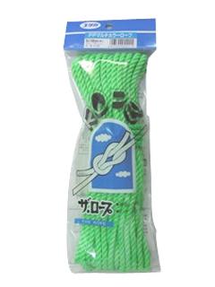 パイレンカラーロープ　３つ打ち　５ｍｍ×１０ｍ　グリーン