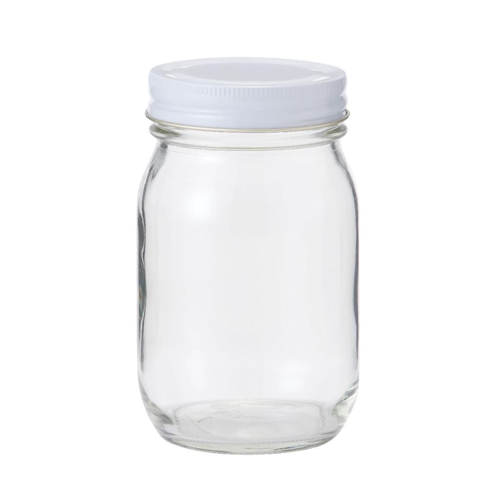外山産業　保存ビン　４５０ｍＬ　キャップ付き