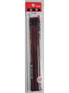 三菱　ユニ　鉛筆　４Ｂ　３本入