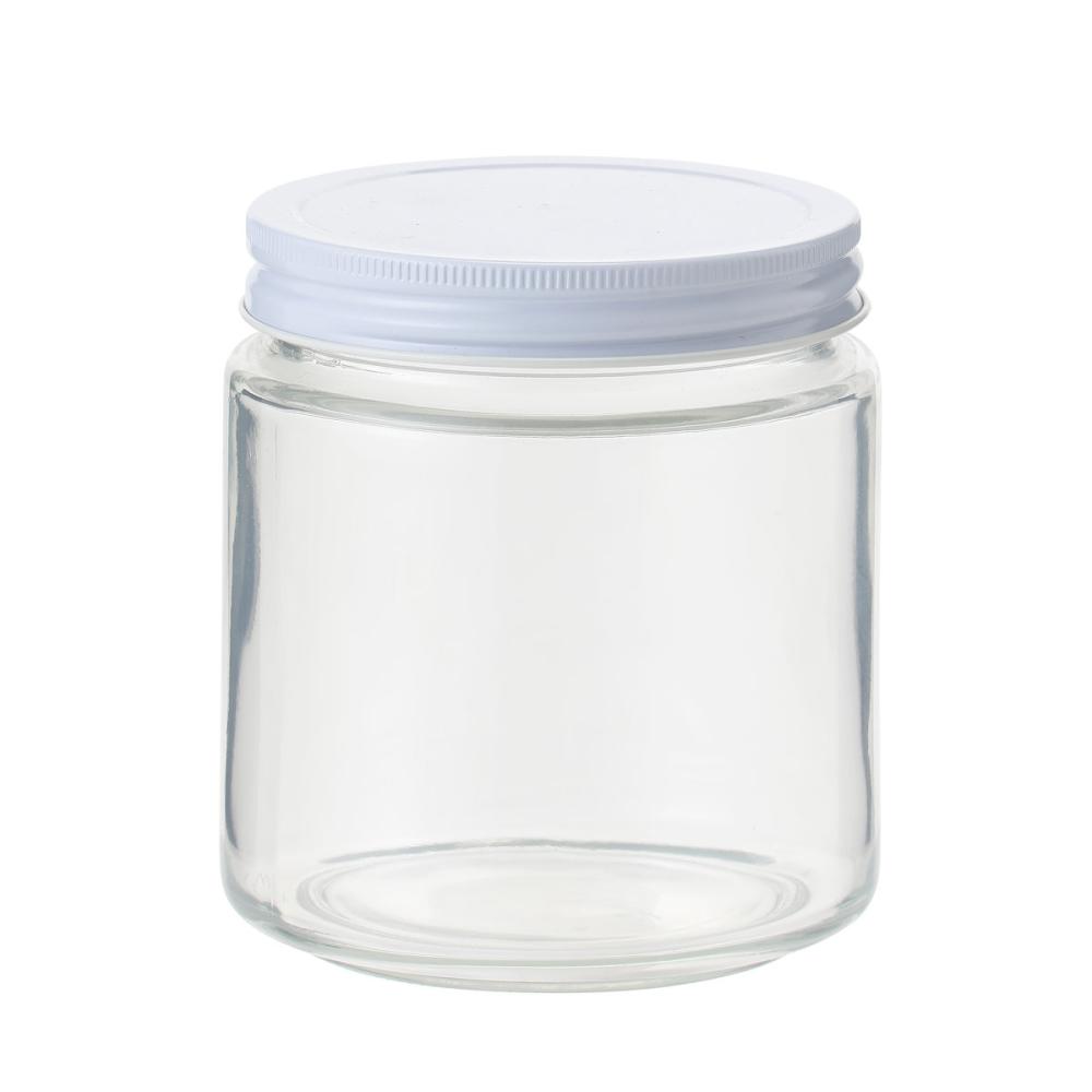 外山産業　広口保存ビン　５１０ｍＬ　キャップ付き