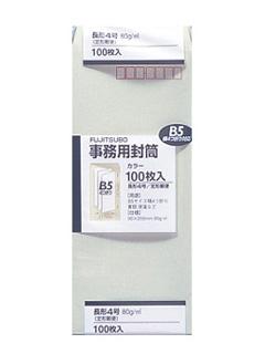 マルアイ　カラー封筒　長４グレー　１００枚