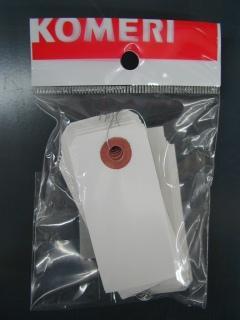 你的品牌名　針金付き豆荷札　５０枚入り