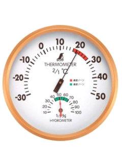 シンワ　温湿度計　丸型　Ｆ　１５ｃｍ