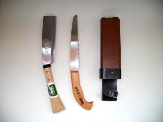 鋼典　鉈ノコギリ２丁差し