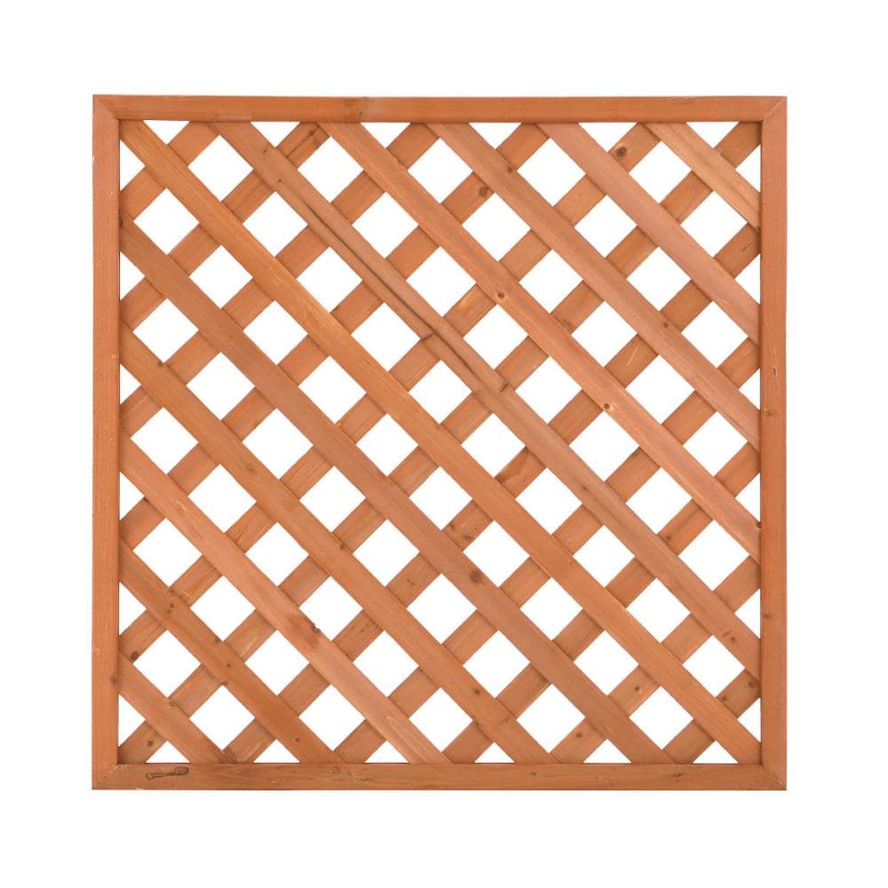 你的品牌名　ブラウンラティス　９０×９０ｃｍ