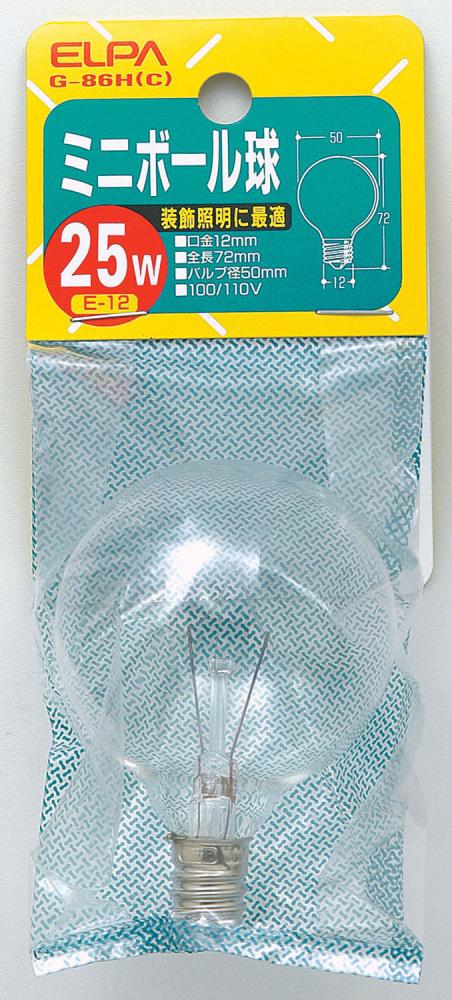 ＥＬＰＡ　ミニボ－ル　Ｇ－８６Ｈ　クリア　２５ＷＥ１２（Ｃ）
