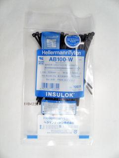 インシュロック　ＡＢ－１００Ｗ　黒　１００本入