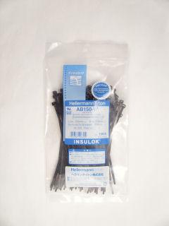 インシュロック　ＡＢ－１５０Ｗ　黒　１００本入
