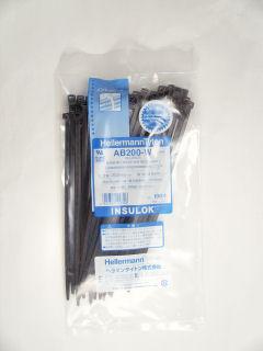 インシュロック　ＡＢ－２００Ｗ　黒　１００本入