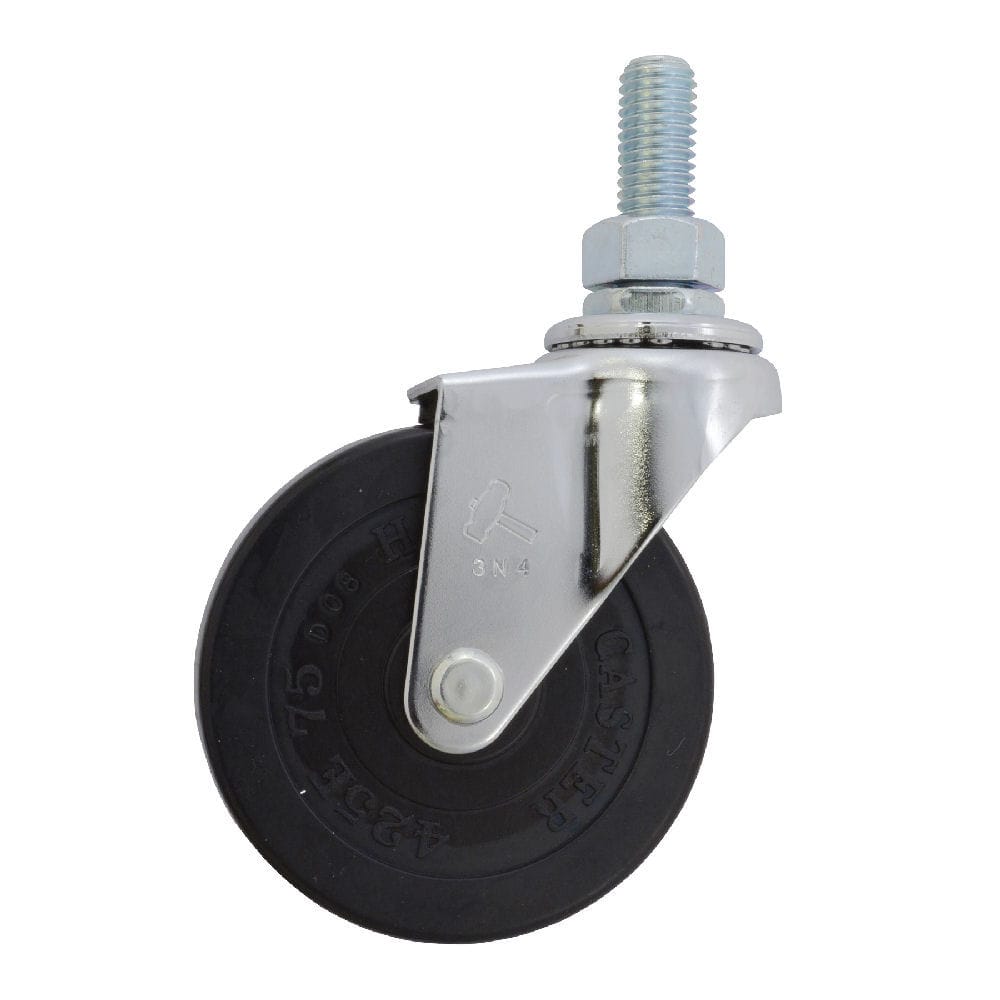 ゴムキャスターねじ込み式　４２０ＥＡ－Ｒ７５