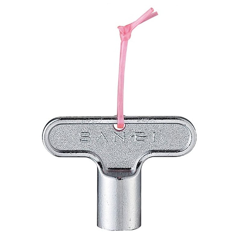 ＳＡＮＥＩ（サンエイ）共用水栓カギ　呼び１３、呼び２０水栓兼用　鍵穴四角　ＰＲ３２