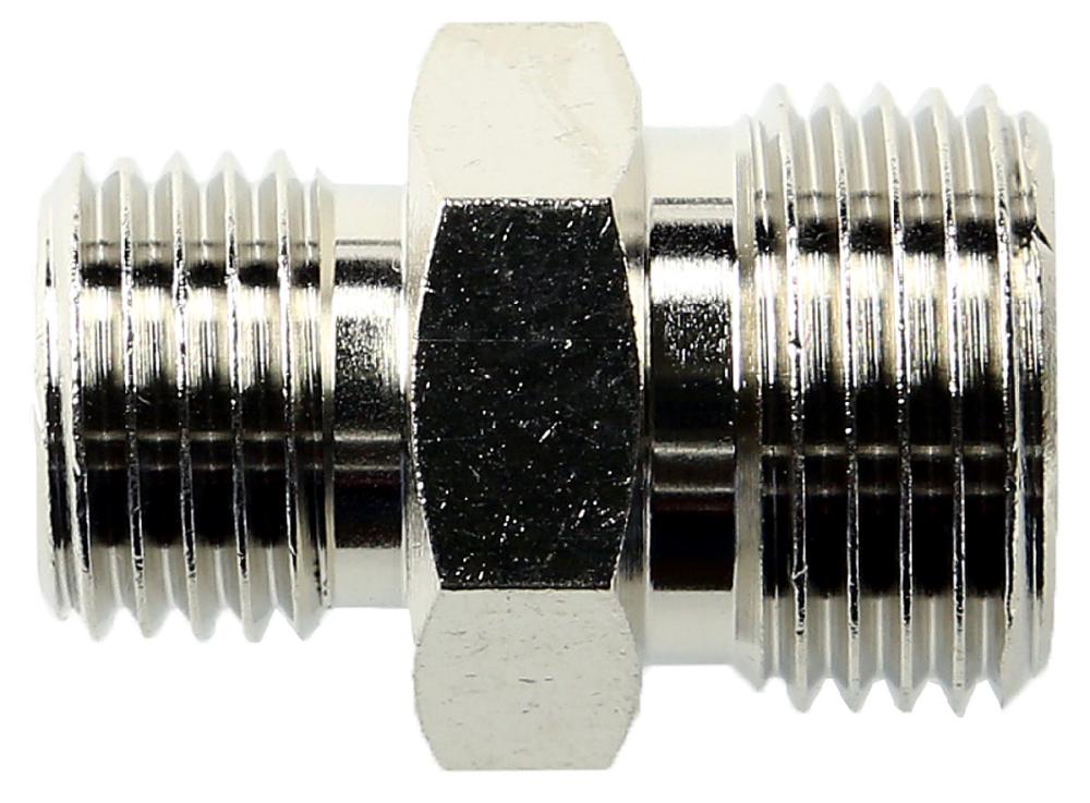 新潟精機　ニップル　違径　平行めねじ用×平行めねじ用　ＡＧ－Ｎ－３２３