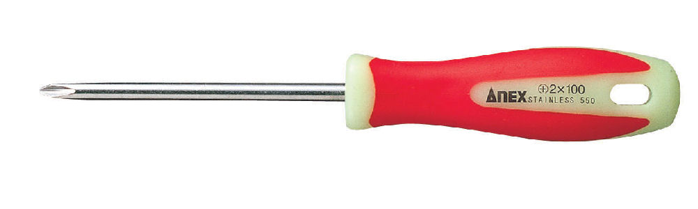 ＡＮＥＸ（アネックス）　ステンレス　　　ドライバー　＋２×１００