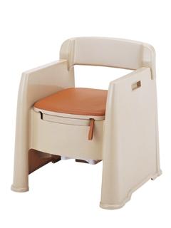 安寿　ポータブルトイレ　楽立ＡＤ　ベージュ