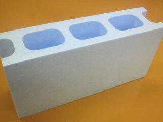 発泡　Ｋブロック（大）　３９０×１９０×１００ｍｍ　ライトブルー