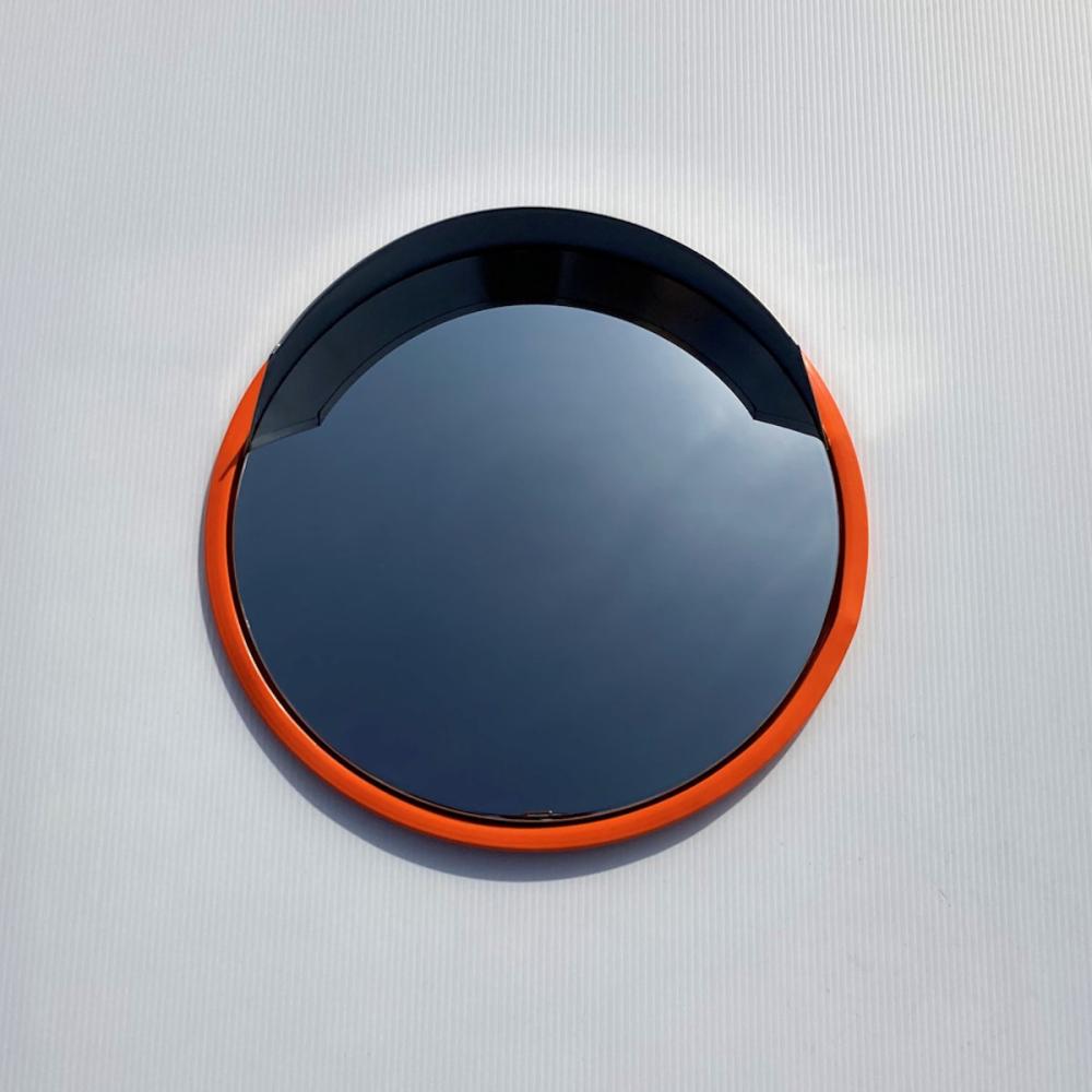 ステンレスカーブミラー　３００径　オレンジ