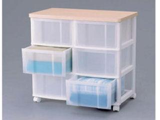 ウッドトップチェスト　ＣＣＷ－６２６　ホワイト／ペアー