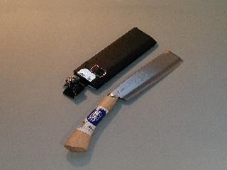 鋼典　鋼付　高級鞘鉈　１８０ｍｍ