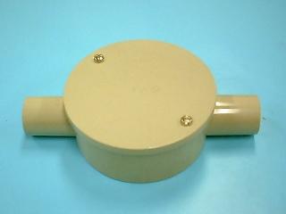 未来工業　露出用丸型ボックス２２二方出　ＰＶＭ２２－２ＳＫＪ