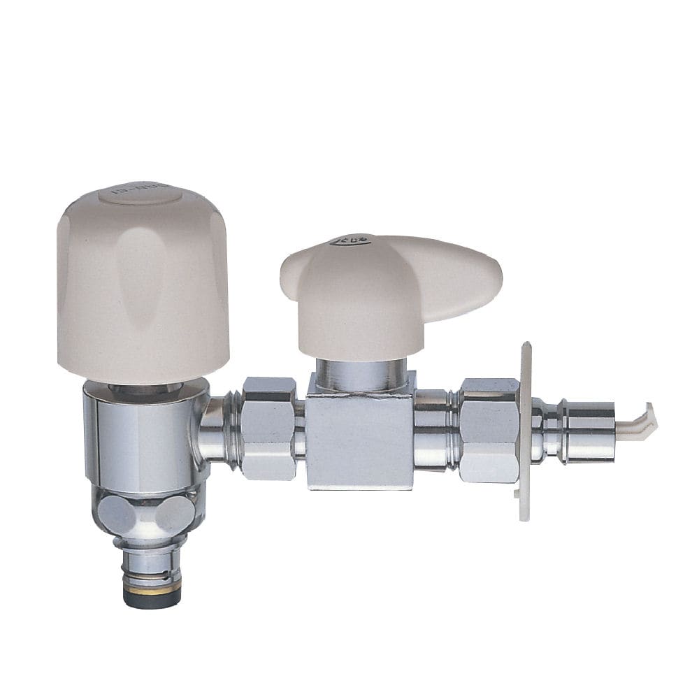 ＳＡＮＥＩ（サンエイ）上部分岐バルブ　湯、水を分岐　オートストッパー付　ＰＢ５８５－１３