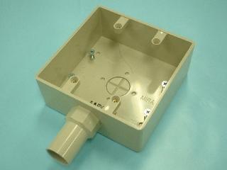 未来工業　露出スイッチボックス２ヶ用１方出２２　ＰＶＲ－２２ＷＪ