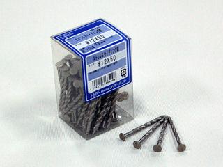 ＥＰステンレス釘　布目スクリュー　＃１２×５０ｍｍ　サイディング用　１００本入