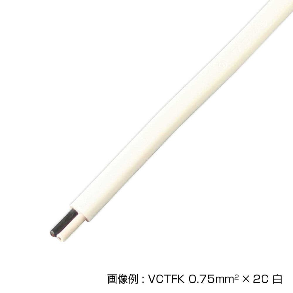 ＶＣＴＦＫ　２．０ＳＱ　白　１００ｍ巻