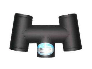 ホンマ製作所　黒耐熱煙突　Ｈ笠　煙突径１０６ｍｍ