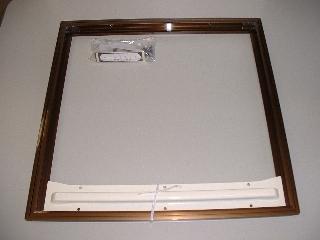 アルミ床下点検口　６０６角　ブロンズ