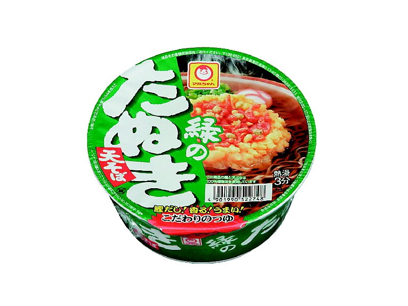 マルちゃん　緑のたぬき　天そば（東）