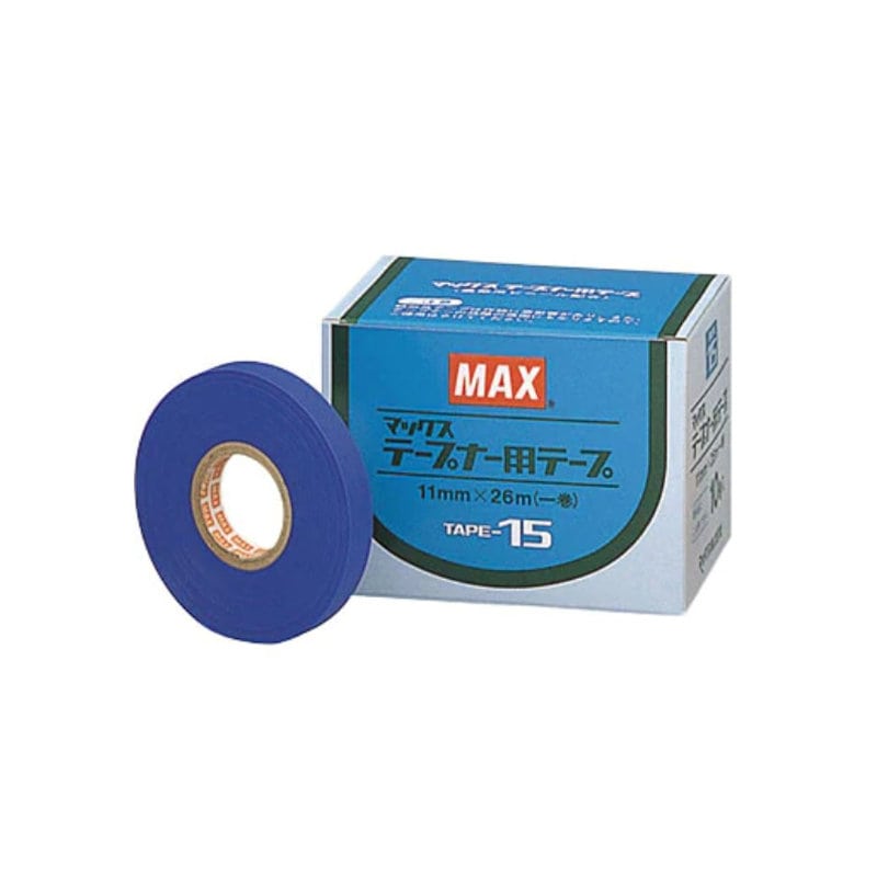 ＭＡＸ　テープナー用テープ　０．１５ｍｍ×１１ｍｍ×２６ｍ　１０巻入り　ＴＡＰＥ－１５