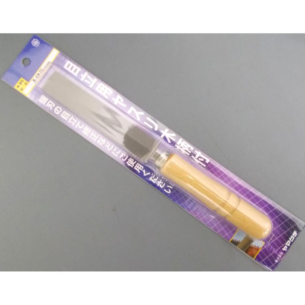 両刃ヤスリ（目立て修正用）　菱形並　１２５　木柄付